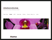 Tablet Screenshot of hillsdistrictorchids.com